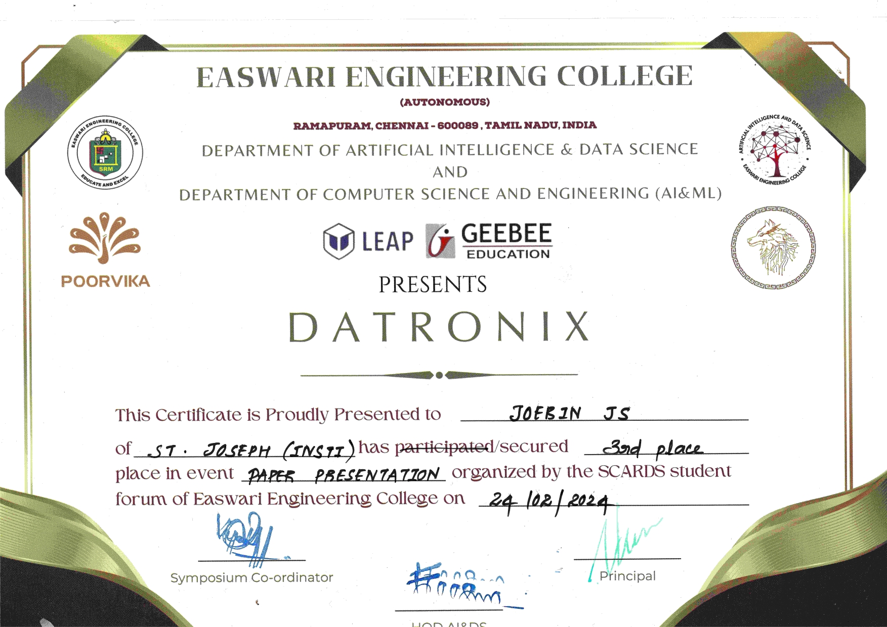 Certificate 2